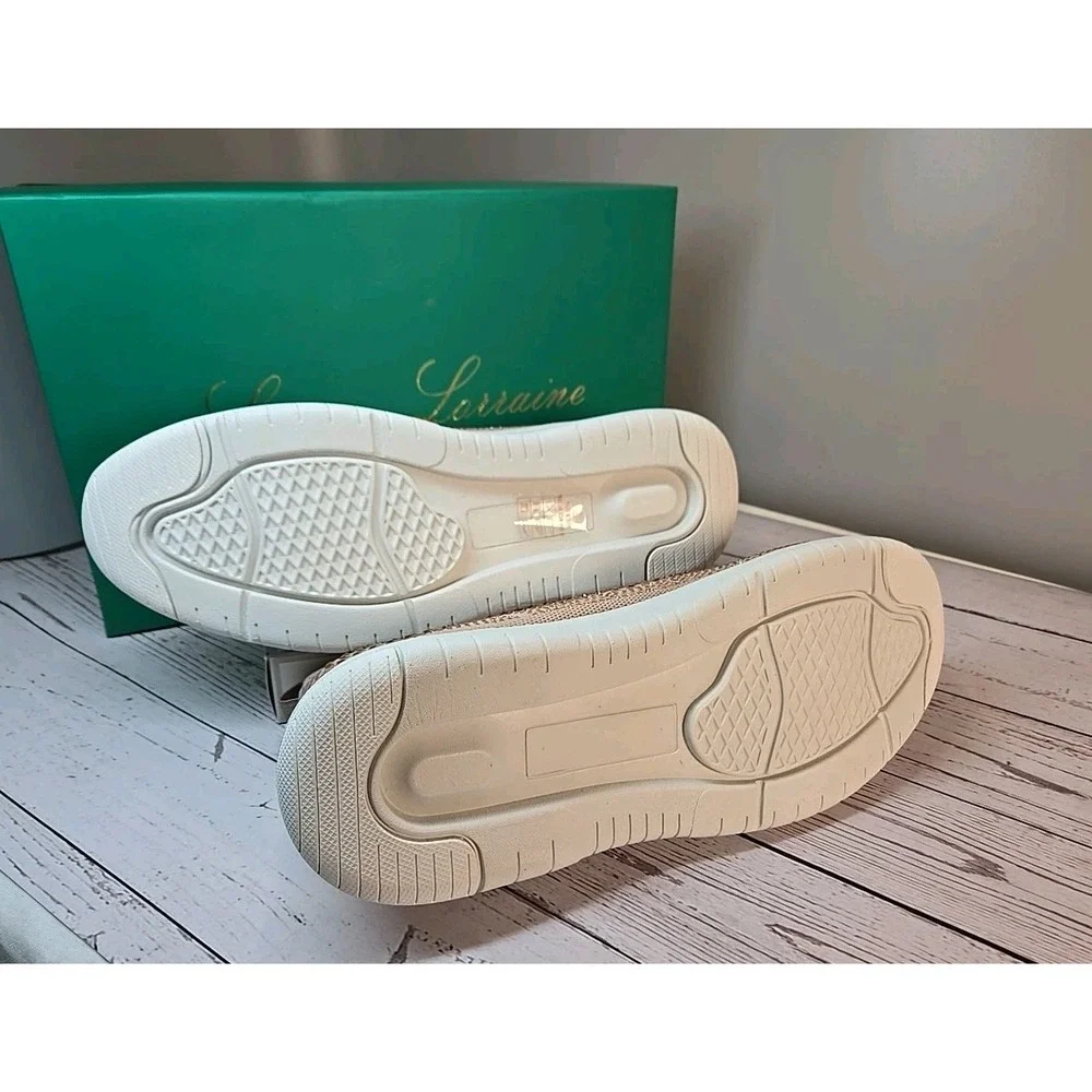 Lauren Lorraine Carin Women's Size 11‎ Rose Gold Slip-On Sneakers Shoes Bling